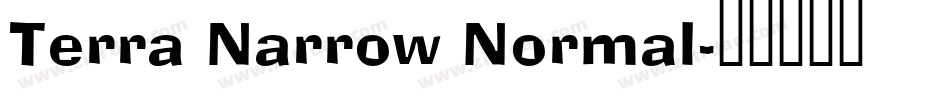 Terra Narrow Normal字体转换